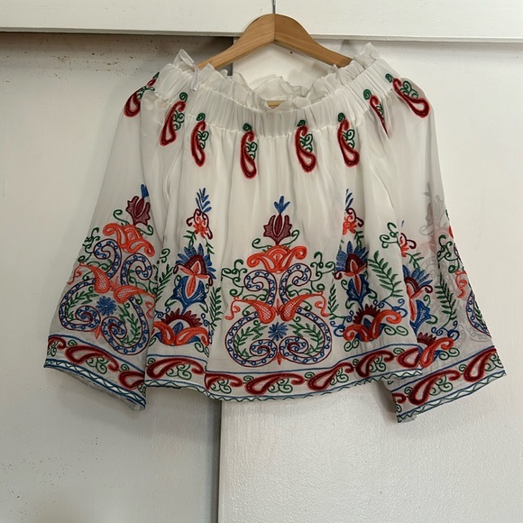 misskoo paris embroidered top size medium - Picture 1 of 6